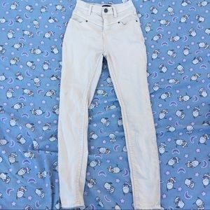 KHAKI HIGH WAIST SKINNY PANTS